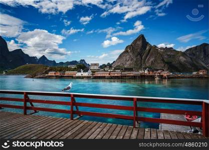 Lofoten is an archipelago in the county of Nordland, Norway. Is known for a distinctive scenery with dramatic mountains and peaks, open sea and sheltered bays, beaches and untouched lands.