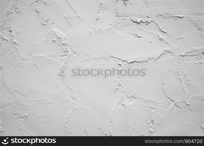 Loft-style plaster walls, gray, white, empty space used as wallpaper. Popular in home design or interior design. with copy spaces.