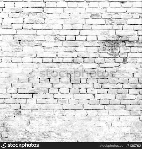 Loft styled white brick wall background