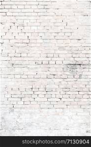 Loft styled white brick wall background