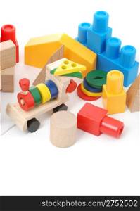 Logic toy. For children of preschool age. It is isolated on a white background