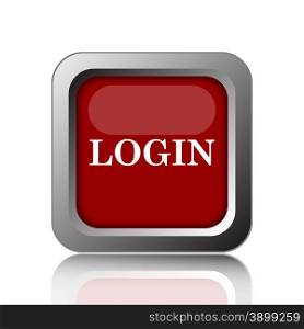 Login icon. Internet button on white background