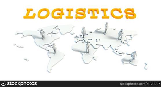 Logistics Concept with a Global Business Team. Logistics Concept with Business Team