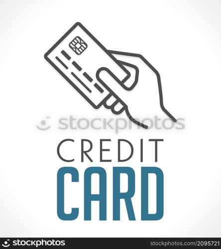 Logo - Credit card in hand
