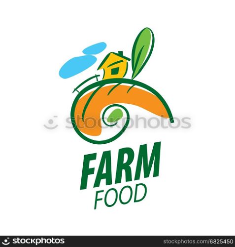 logo farm food. template design of logo farm food. Vector illustration icon
