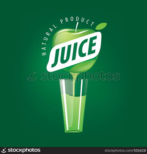 logo of fresh juice. vector icon fresh juice from natural products