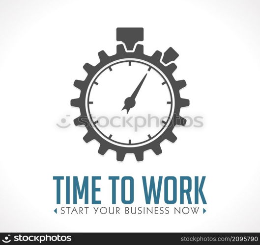 Logo - time to work- start your business now