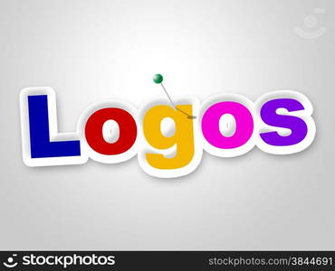 Logos Sign Indicating Company Identity And Trademark