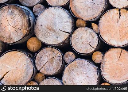 logs wooden as a background and natural texture