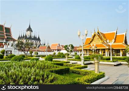 Loha Prasat (Metal Castle) in Wat Ratchanaddaram