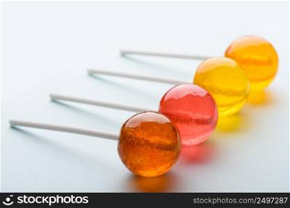 Lollipops close up