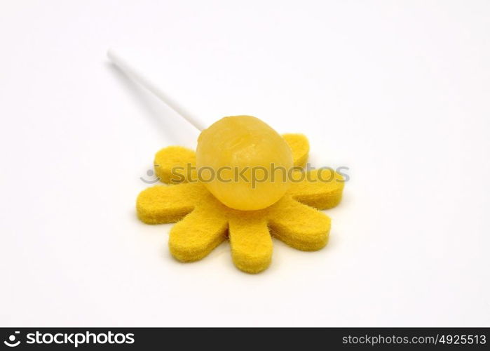 Lolly on felt