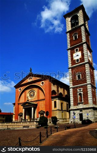 lonate pozzolo varese church italy the old wall terrace church bell tower plant