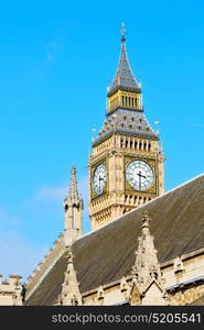 london big ben and historical old construction england city