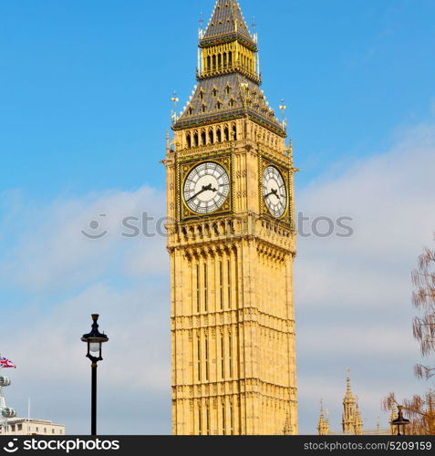 london big ben and historical old construction england city