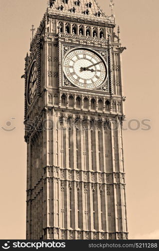 london big ben and historical old construction england city