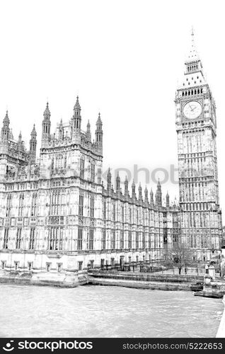 london big ben and historical old construction england city