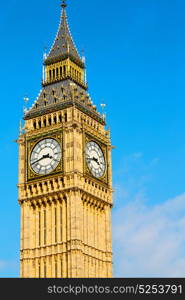 london big ben and historical old construction england city