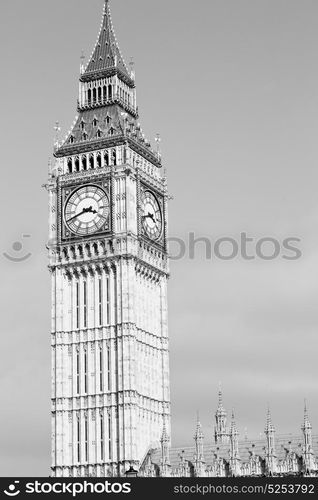 london big ben and historical old construction england city