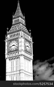 london big ben and historical old construction england city