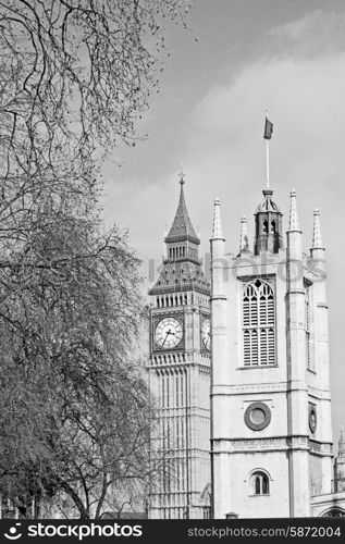 london big ben and historical old construction england city