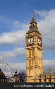 london, big ben clock at the westminster city