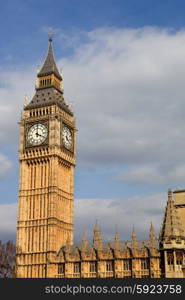 london, big ben clock at the westminster city