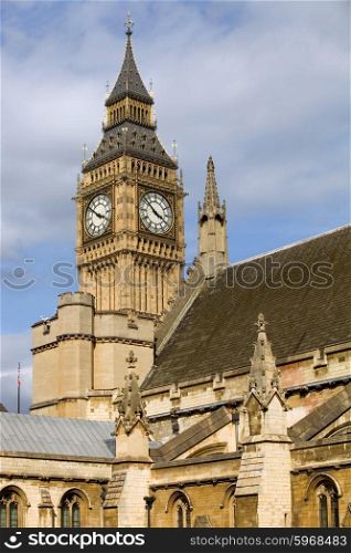 london, big ben clock at the westminster city