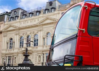London Bus Piccadilly Circus in UK England