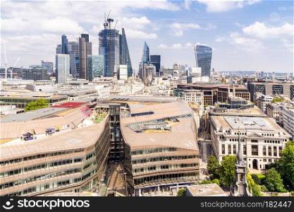 London downtown cityscape skylines building in London England UK