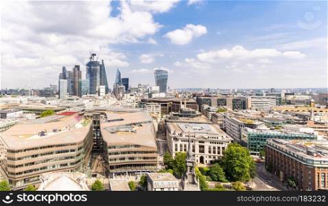 London downtown cityscape skylines building in London England UK