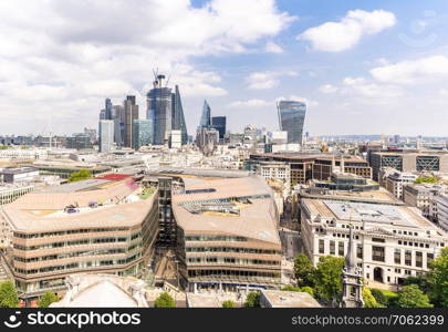 London downtown cityscape skylines building in London England UK