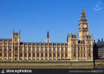 London, government houses of the Parliament in westminster