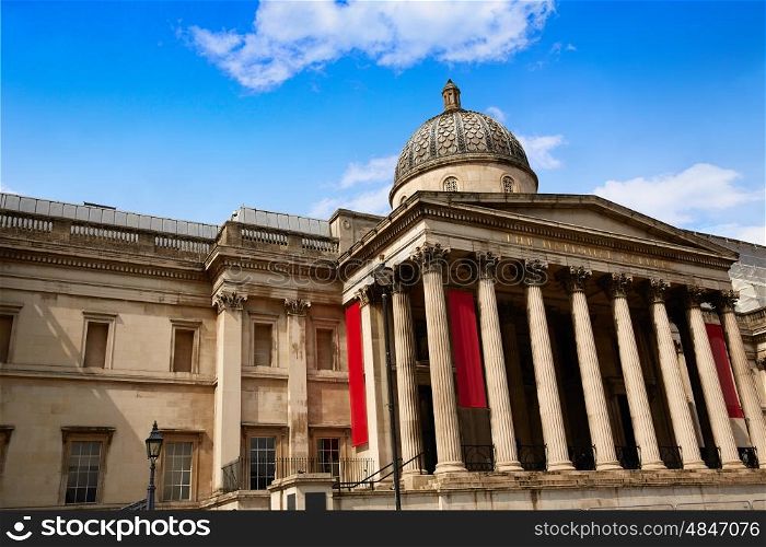 London National Galery in Trafalgar Square UK England