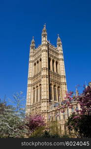 London: Parliament building at the Westminster city