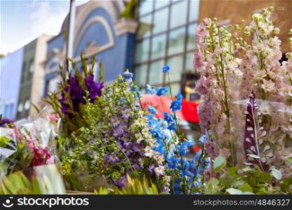London Portobello road Market flowers in UK England