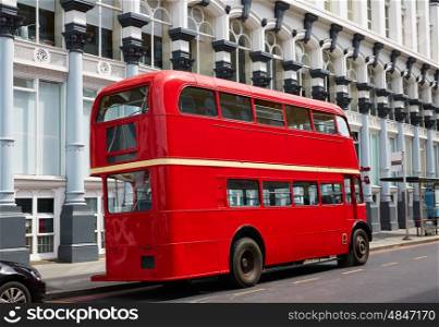 London Red Bus traditional old in England