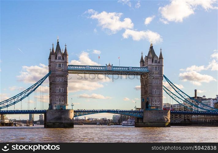 London Tower Bridge with blue sky. London Tower Bridge with blue sky.