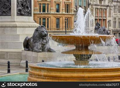 London Trafalgar Square in UK england