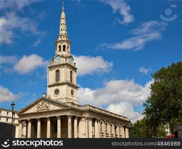 London Trafalgar Square St Martin church of UK England