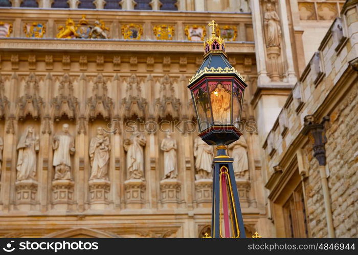 London Westminster Abbey facade in England