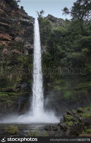 lone creek falls waterfall near Sabie south Africa in hazyview area