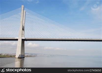 longest bridge in Europe known as Vasco da Gama (over the Tagus river)
