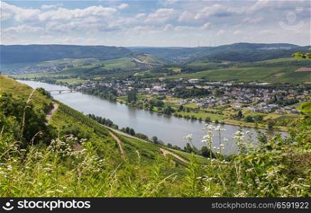 Longuich at Moselle Germany Europe.. Longuich at Moselle Germany Europe