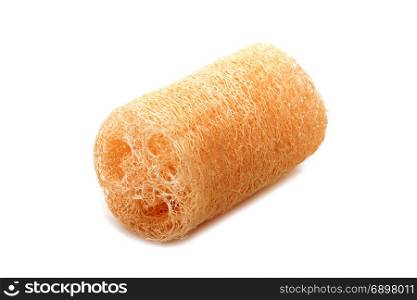 loofah natural sponge for body remove dirt and dead skin isolated on white background