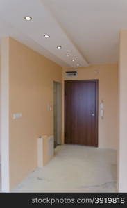 Look of renovating freshly painted room with modern LED lighting