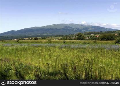 Look to Vitosha mountain from Plana, Bulgaria