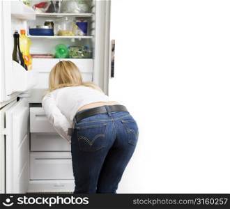 Looking in the fridge