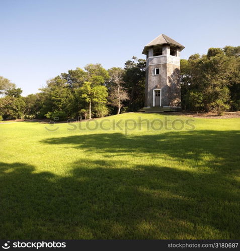 Lookout tower at park in Bald Head Island, North Carolina.