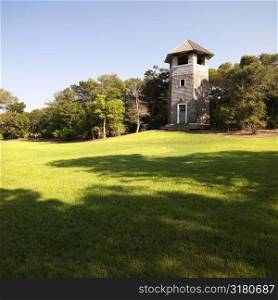Lookout tower at park in Bald Head Island, North Carolina.